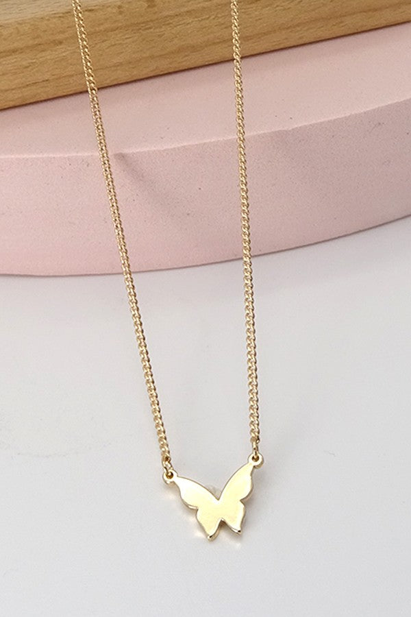 Mini Gold Butterfly Necklace