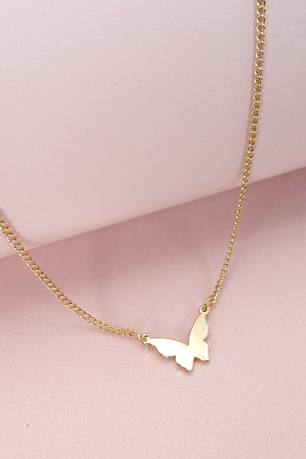 Mini Gold Butterfly Necklace