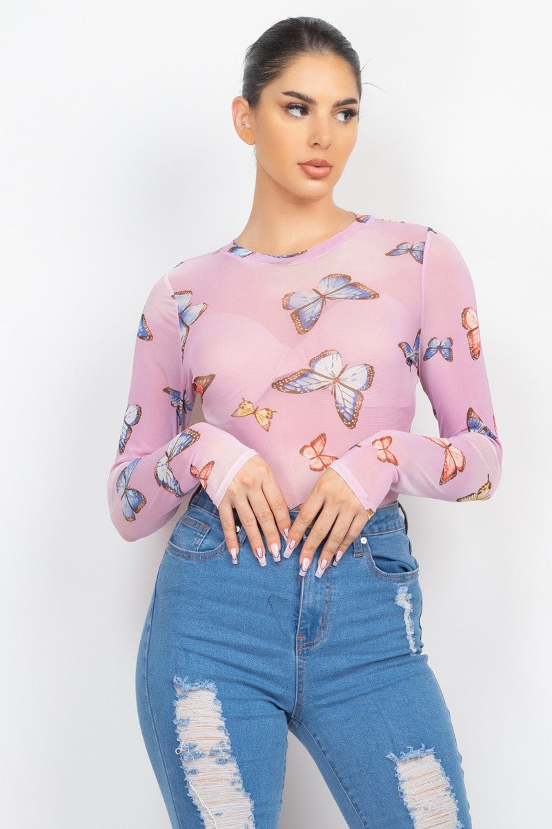 Garden Brunch Sheer Top