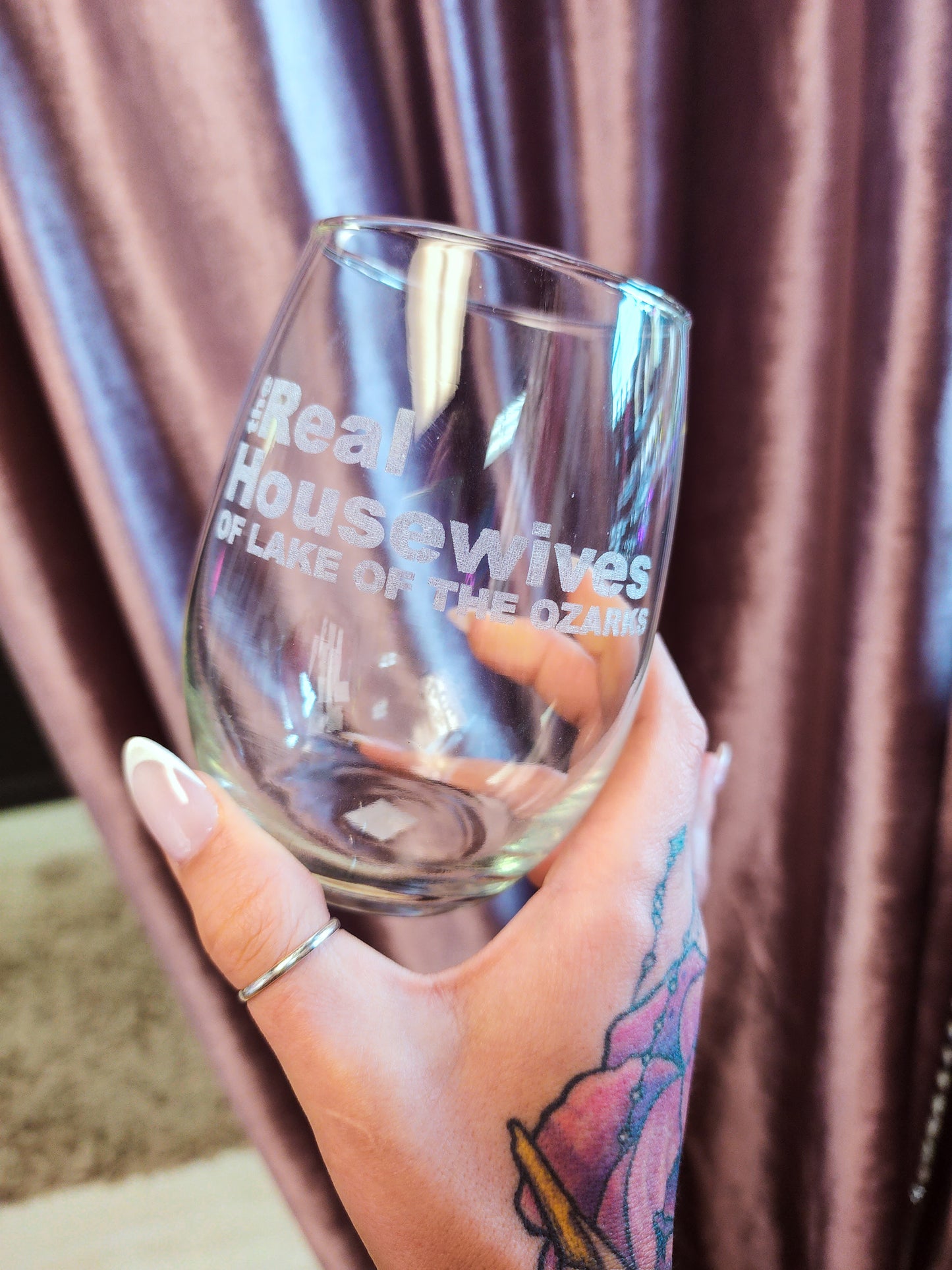 Real Housewives of LOTO Stemless Wine Glass