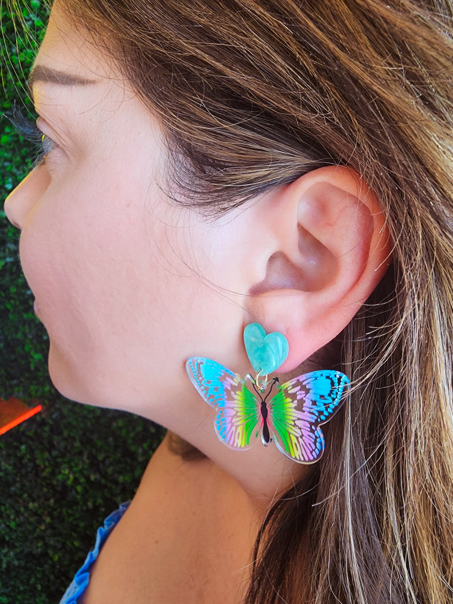 Rainbow Butterfly Earrings