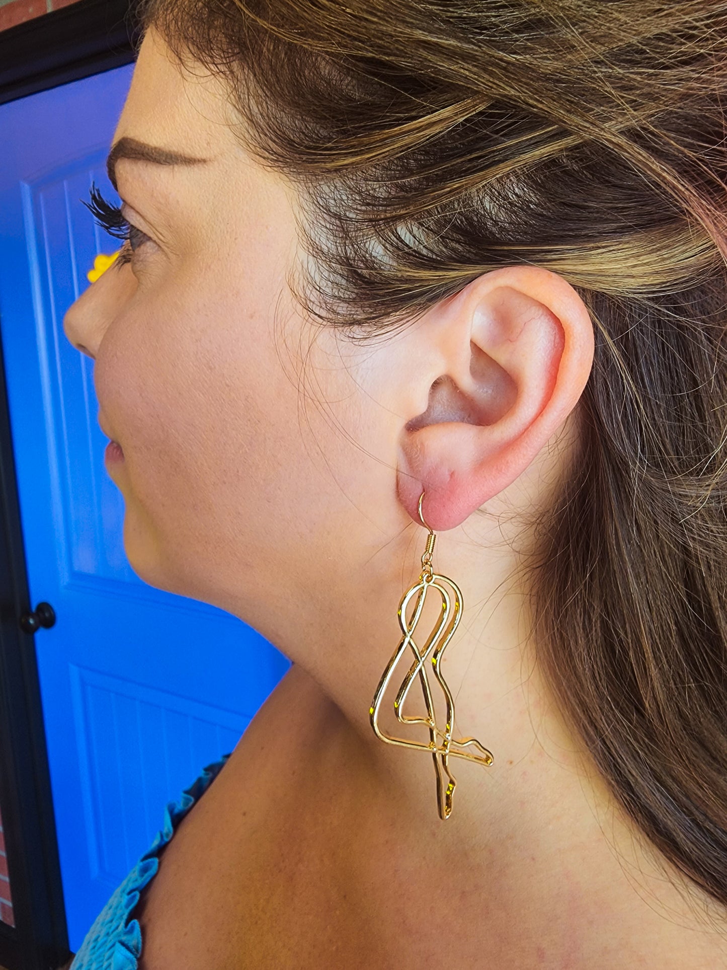 Abstract Legs Dangle Earrings