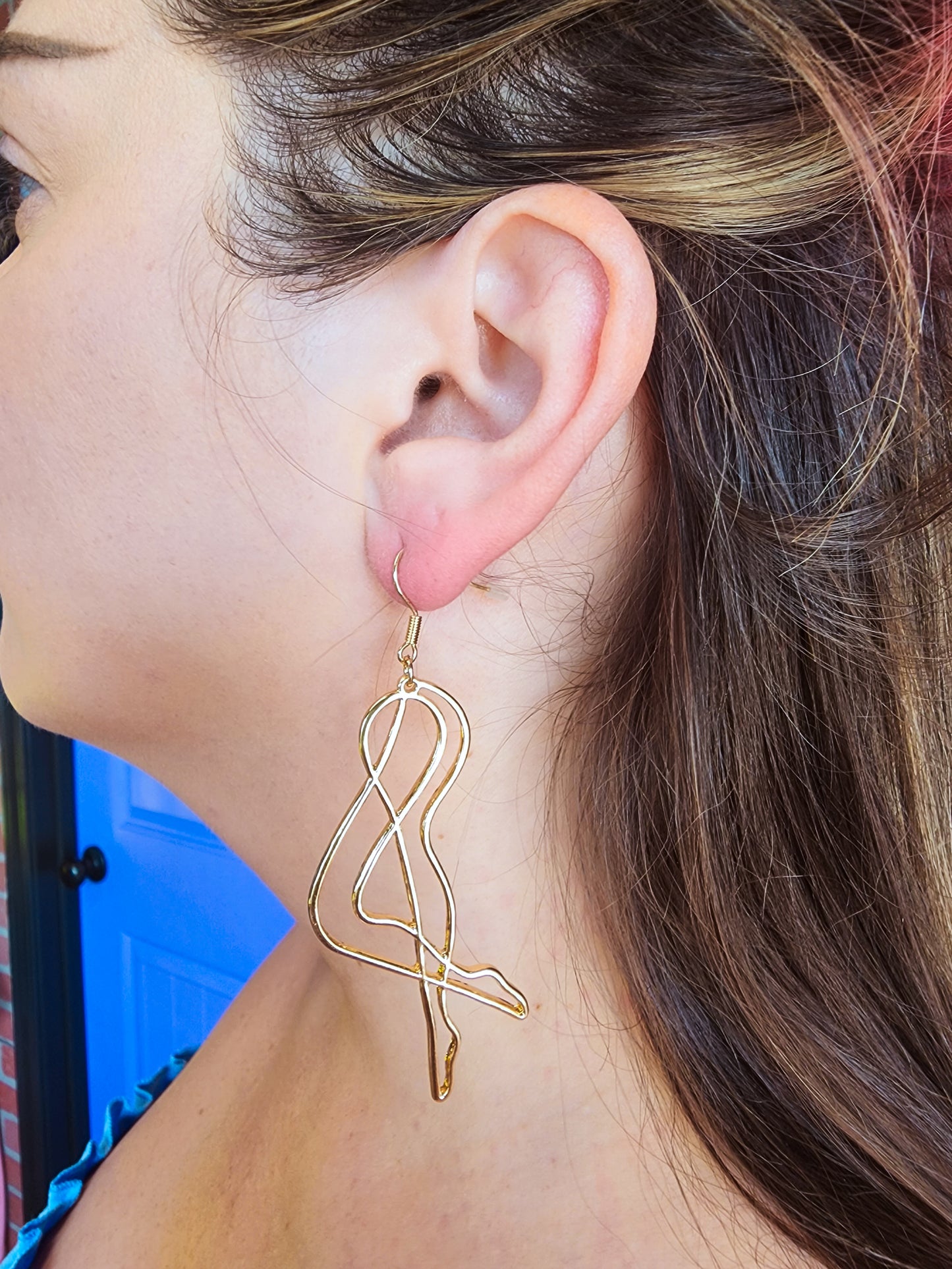 Abstract Legs Dangle Earrings