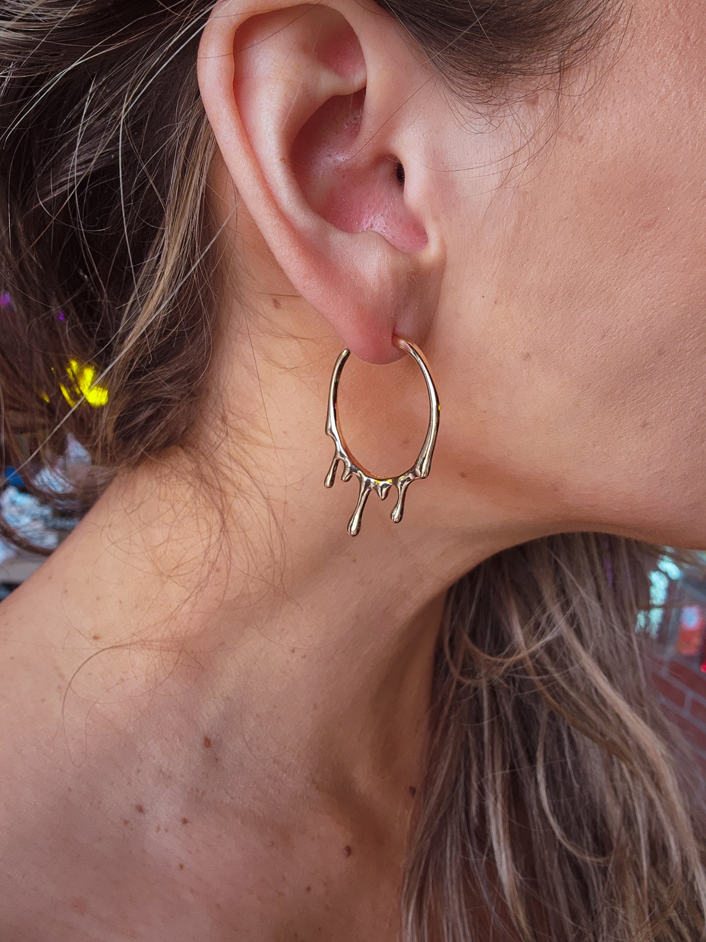 Gold Drip Earrings