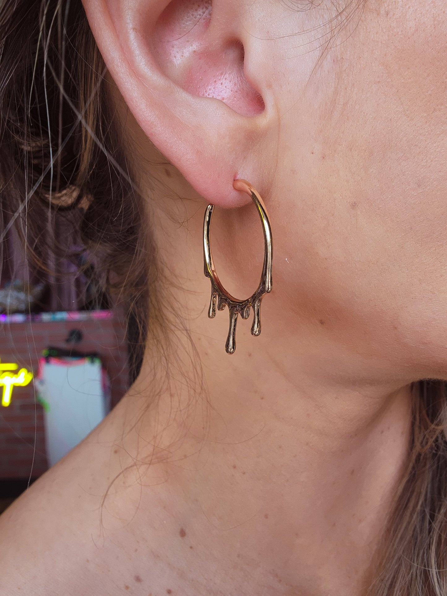 Gold Drip Earrings