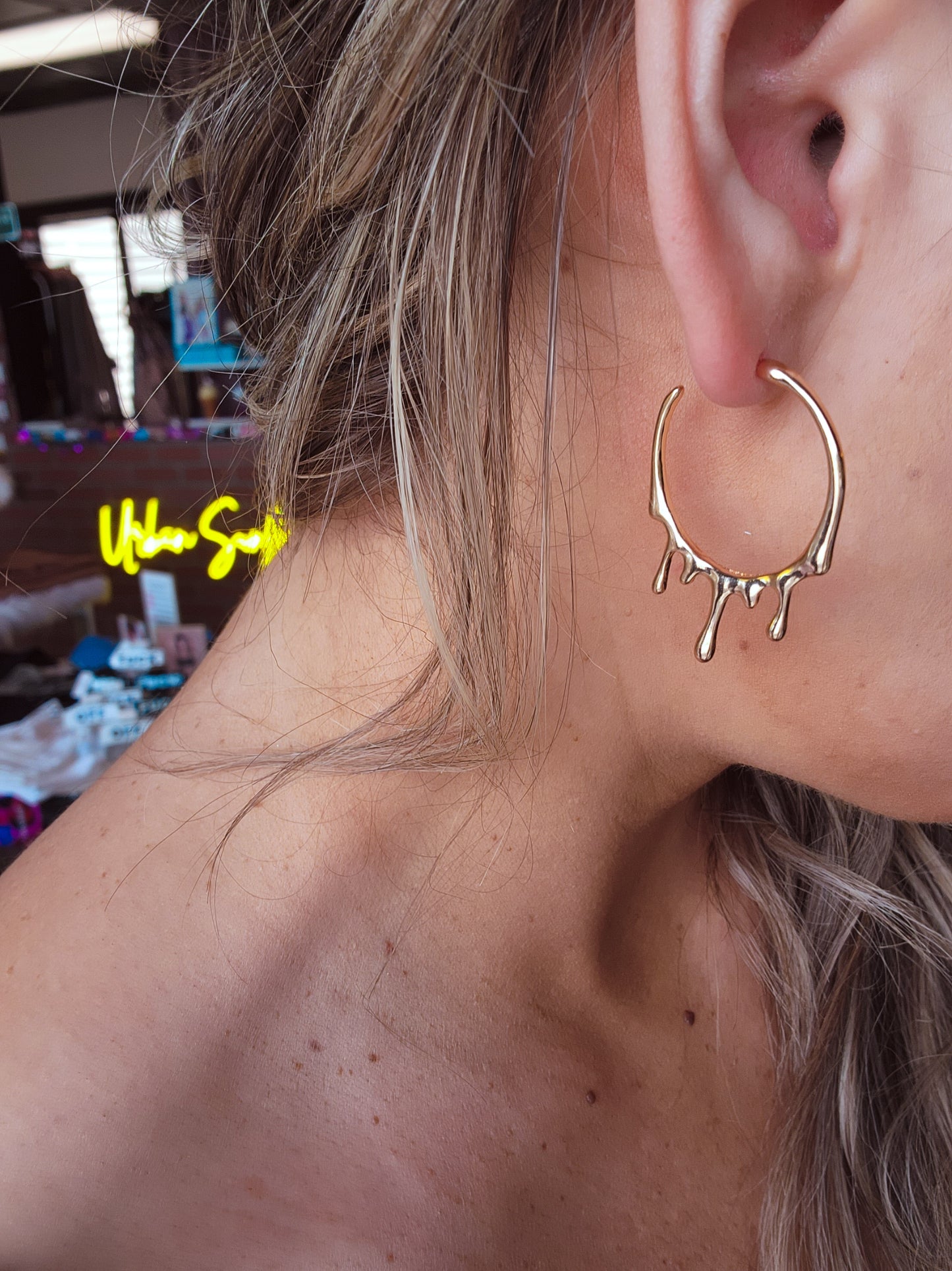Gold Drip Earrings