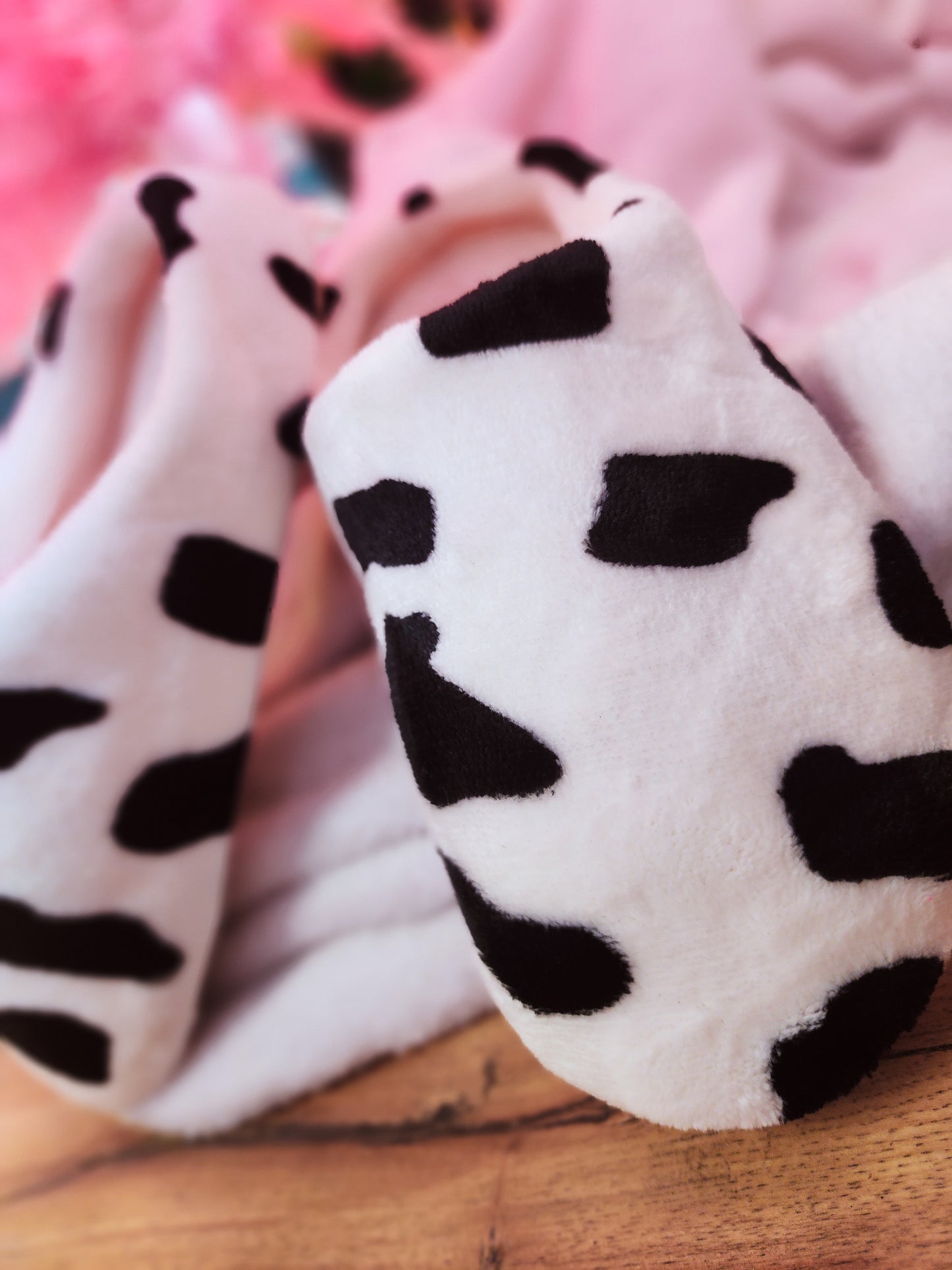 Udderly Cozy Cow Print Slippers