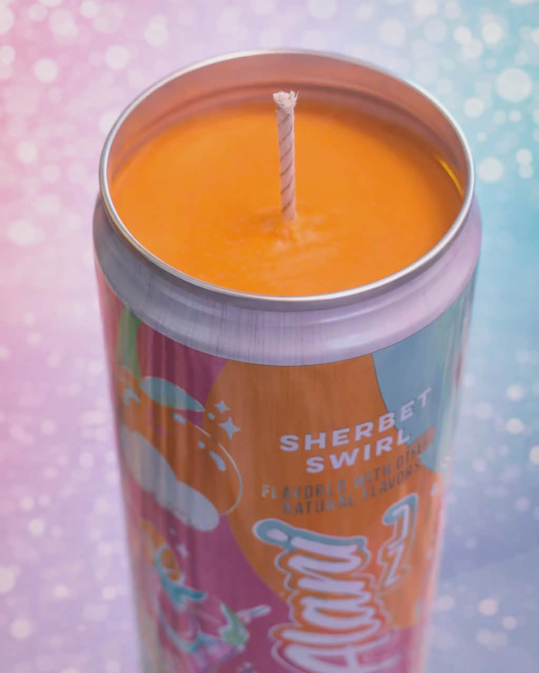 Sherbert Swirl Alani Energy Can Soy Candle Unscented