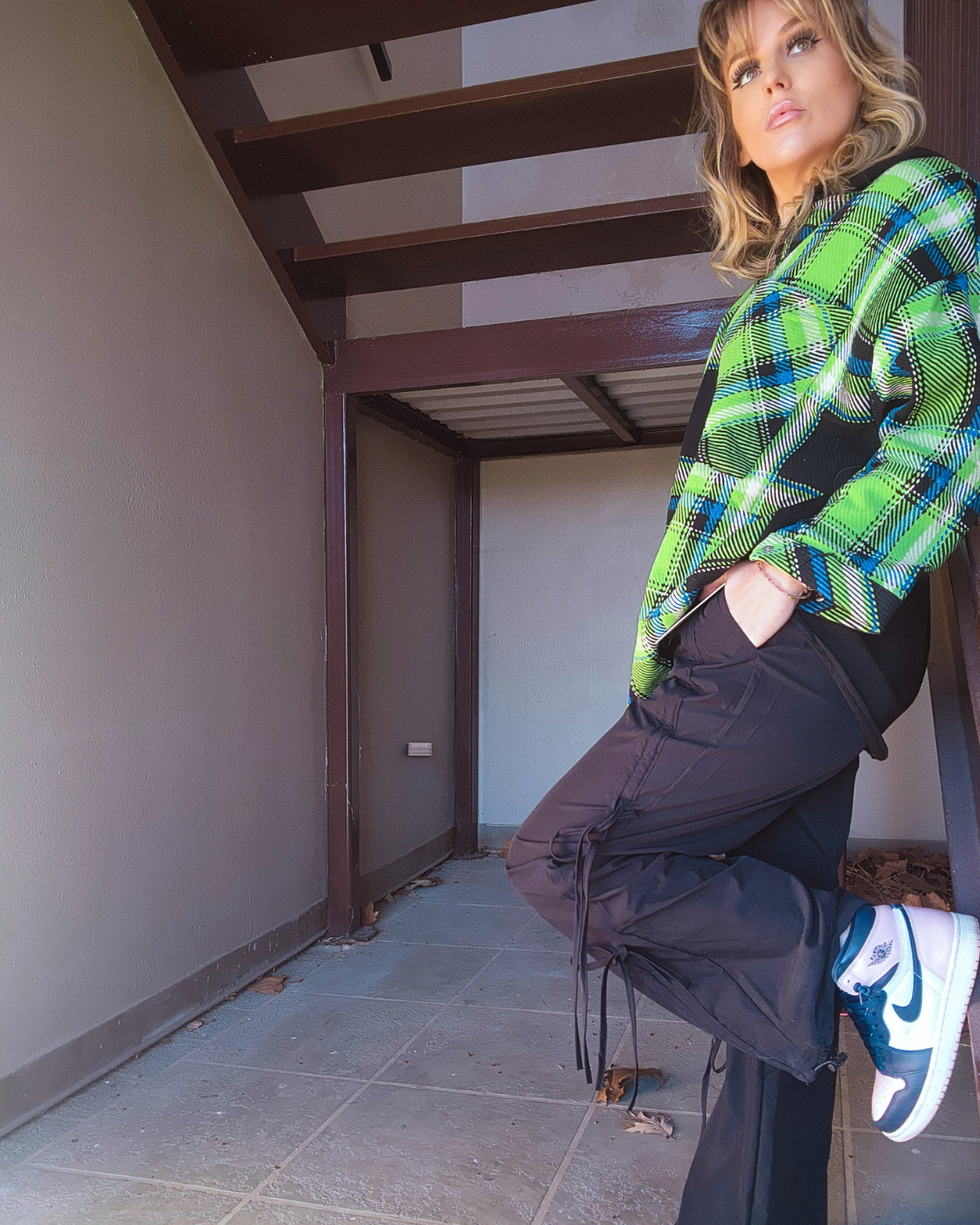Wherever I Go Black Cargo Pants