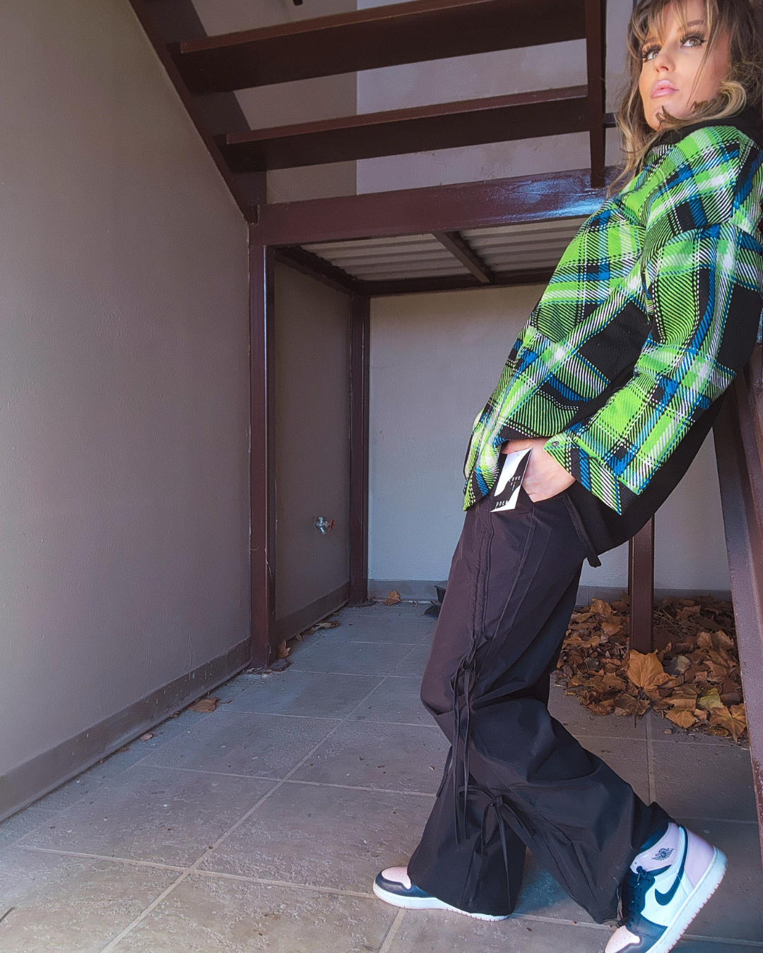 Wherever I Go Black Cargo Pants