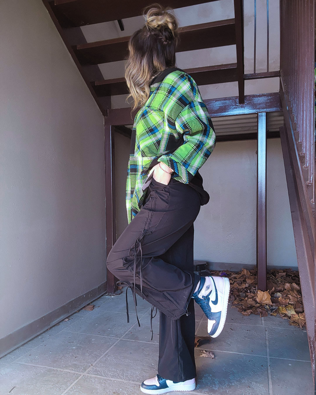 Wherever I Go Black Cargo Pants
