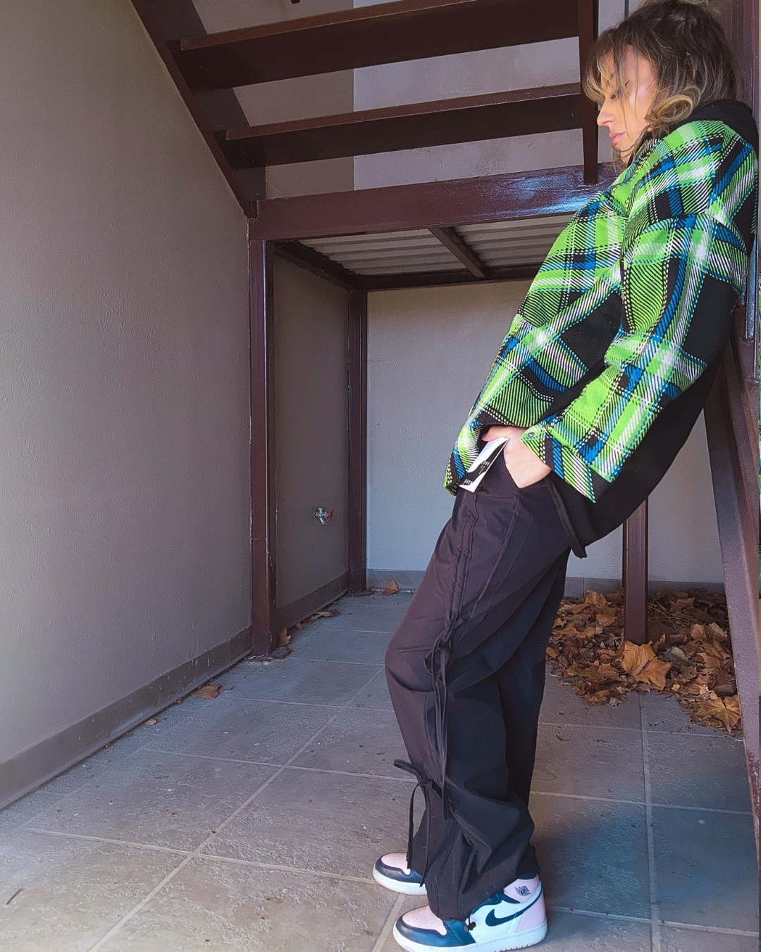 Wherever I Go Black Cargo Pants