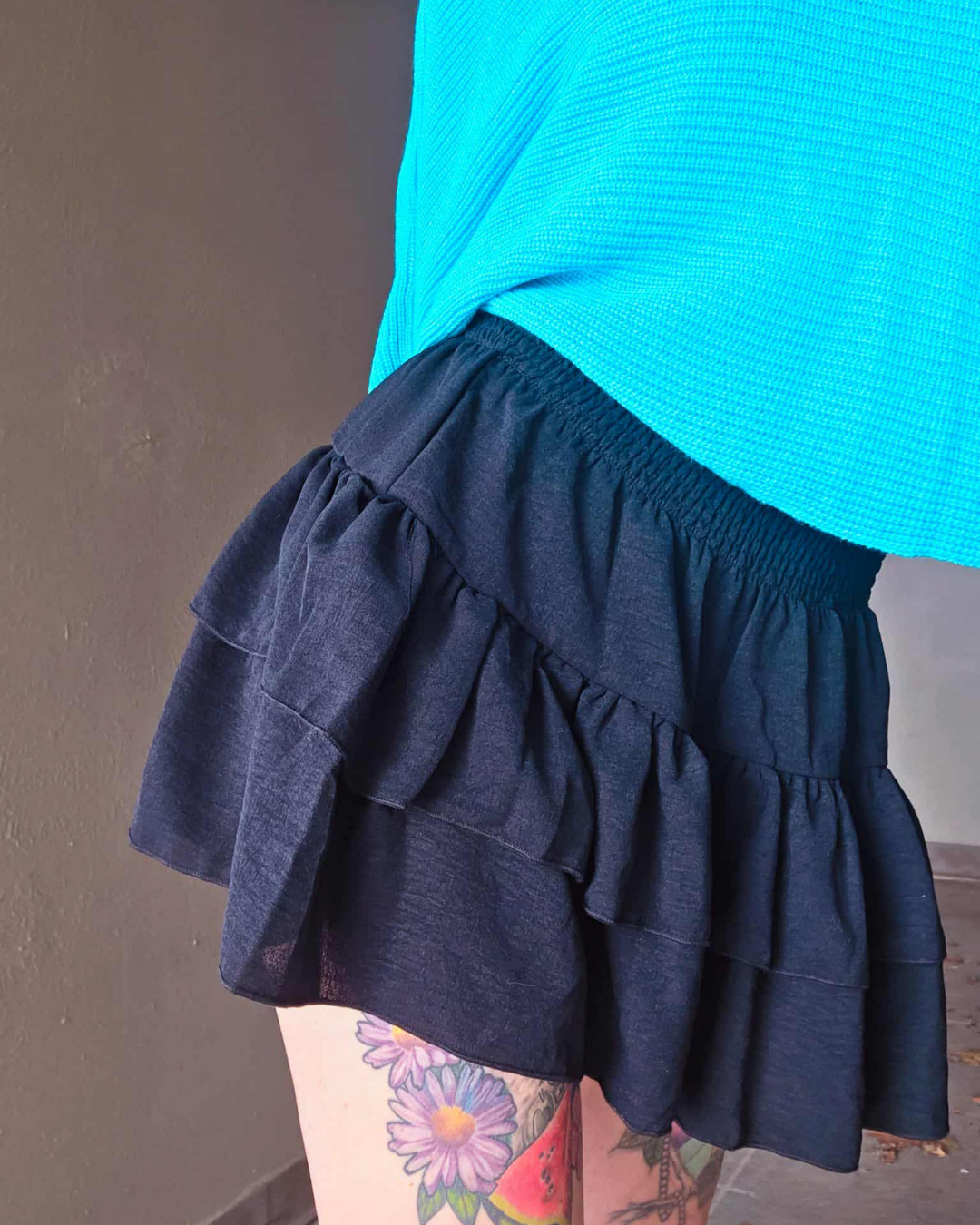 Nightfall Tiered Ruffle Skort