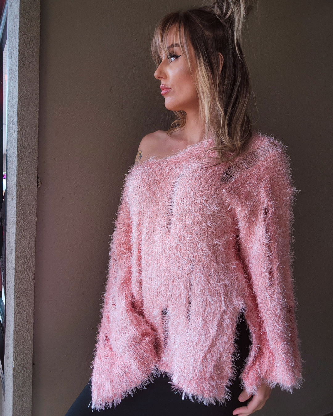 Fuzzy Feels Oversized Sweater