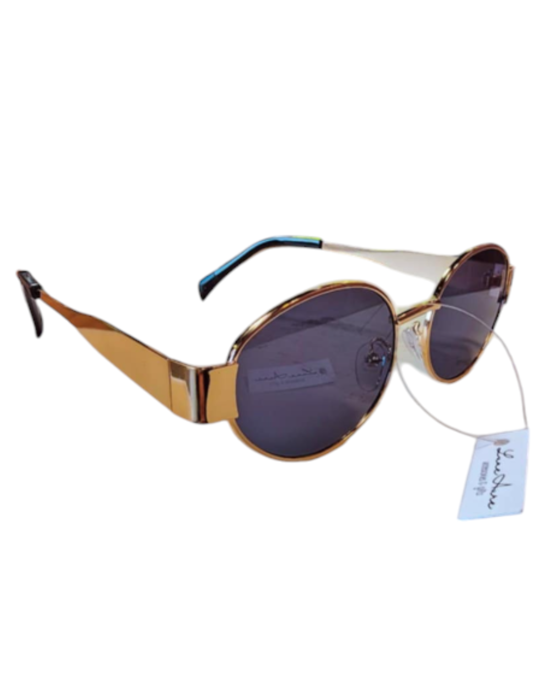 Sun Kissed Retro Oval Sunnies Black Lense