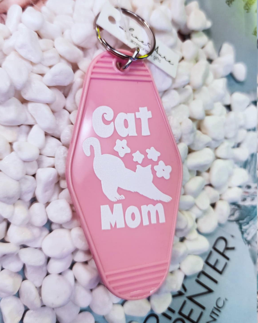 Cat Mom Keychain