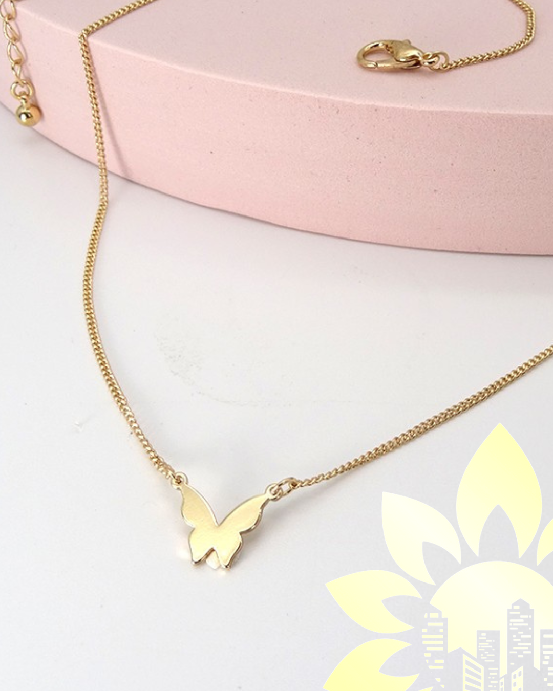 Mini Gold Butterfly Necklace