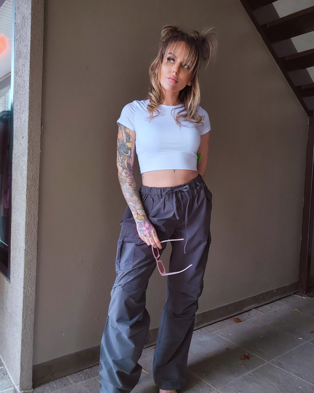 Patiently Waiting Parachute Cargo Pants