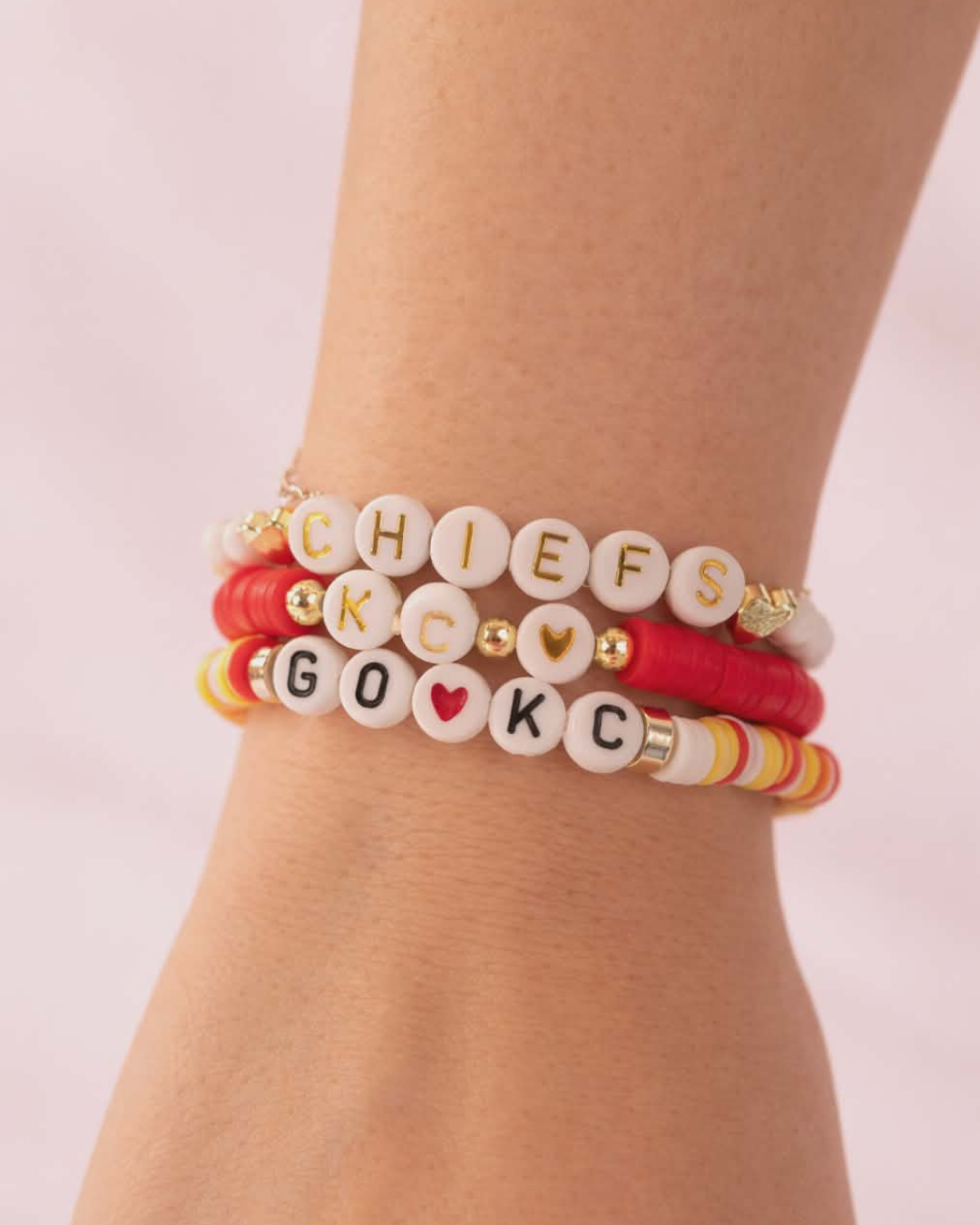 Go KC Multicolor Beaded Bracelet