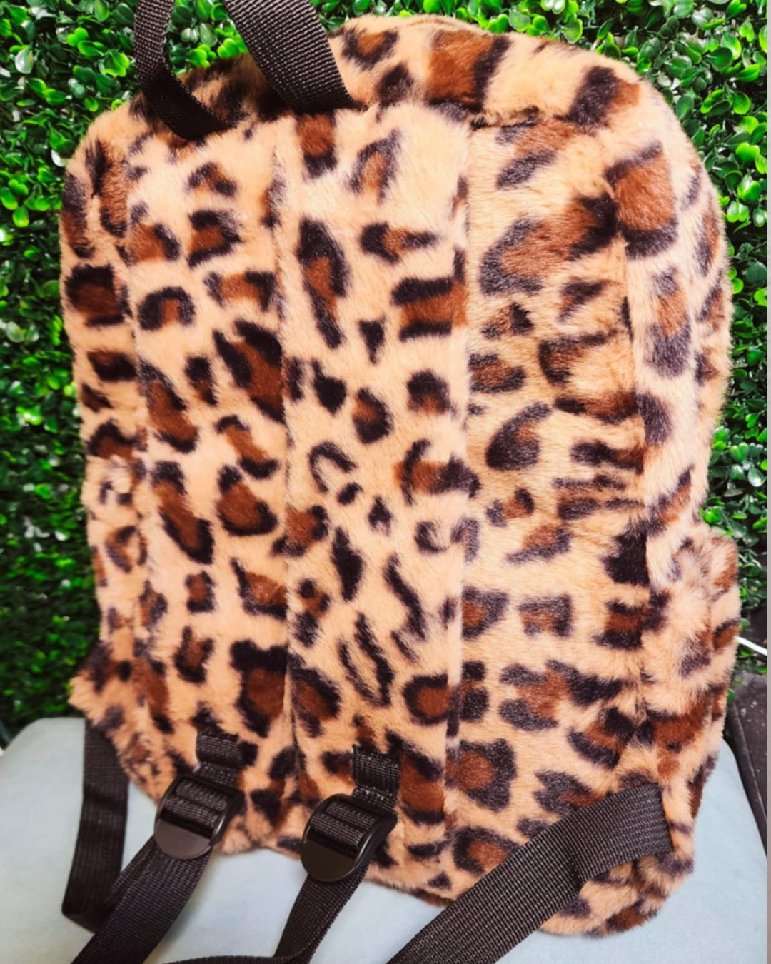 Fuzzy Cheetah Backpack