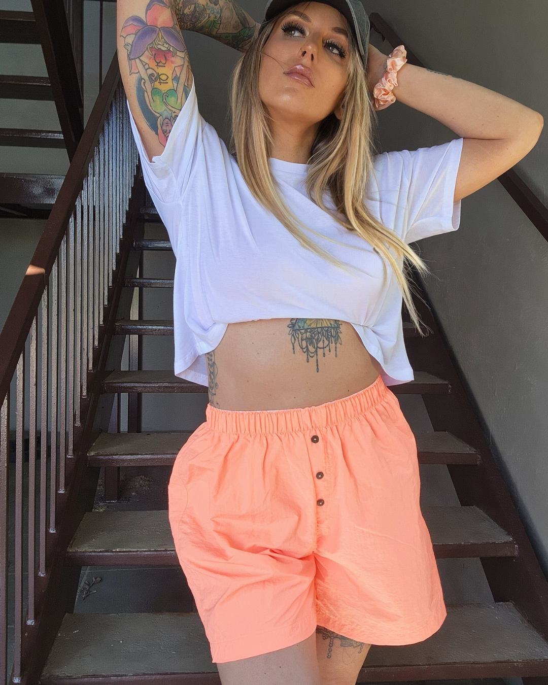 Coral Chill Zone Shorts