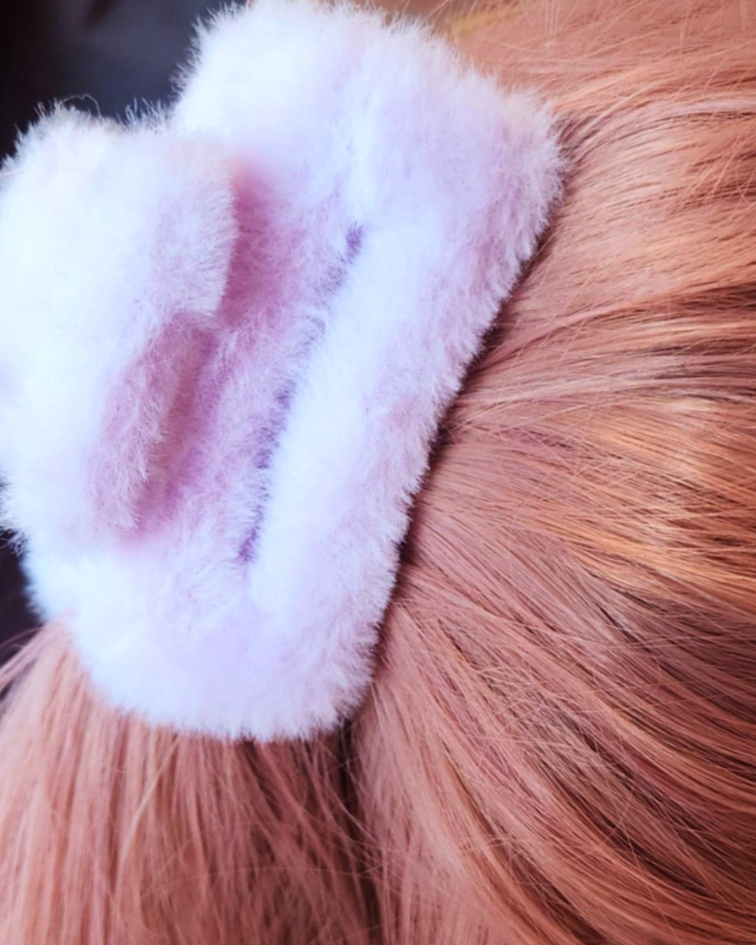 Fuzzy Lavender Claw Clip