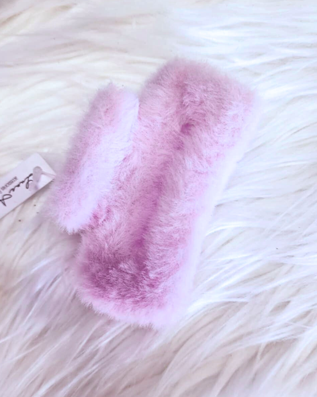 Fuzzy Lavender Claw Clip