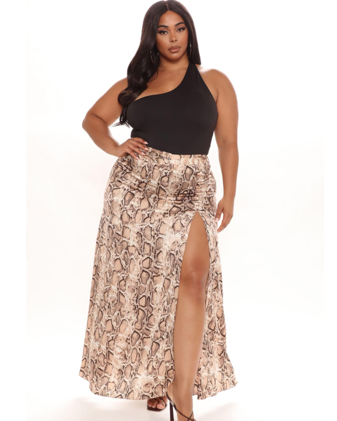Curvy Worth It Snake Skin Skirt