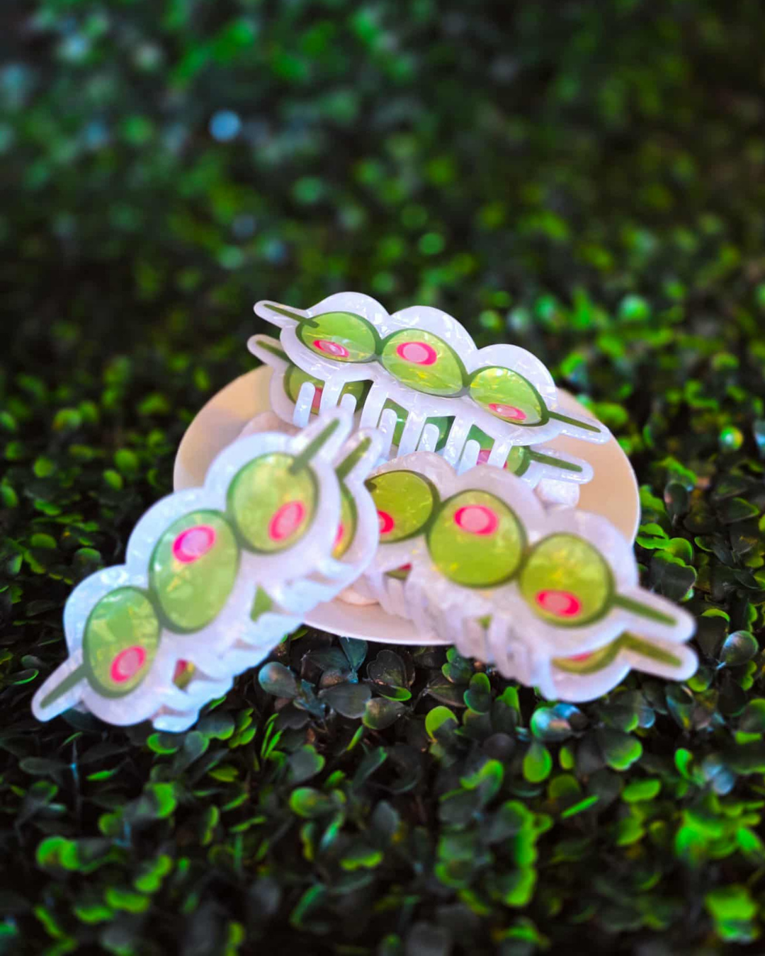 Dirty Martini Olives Claw Clip