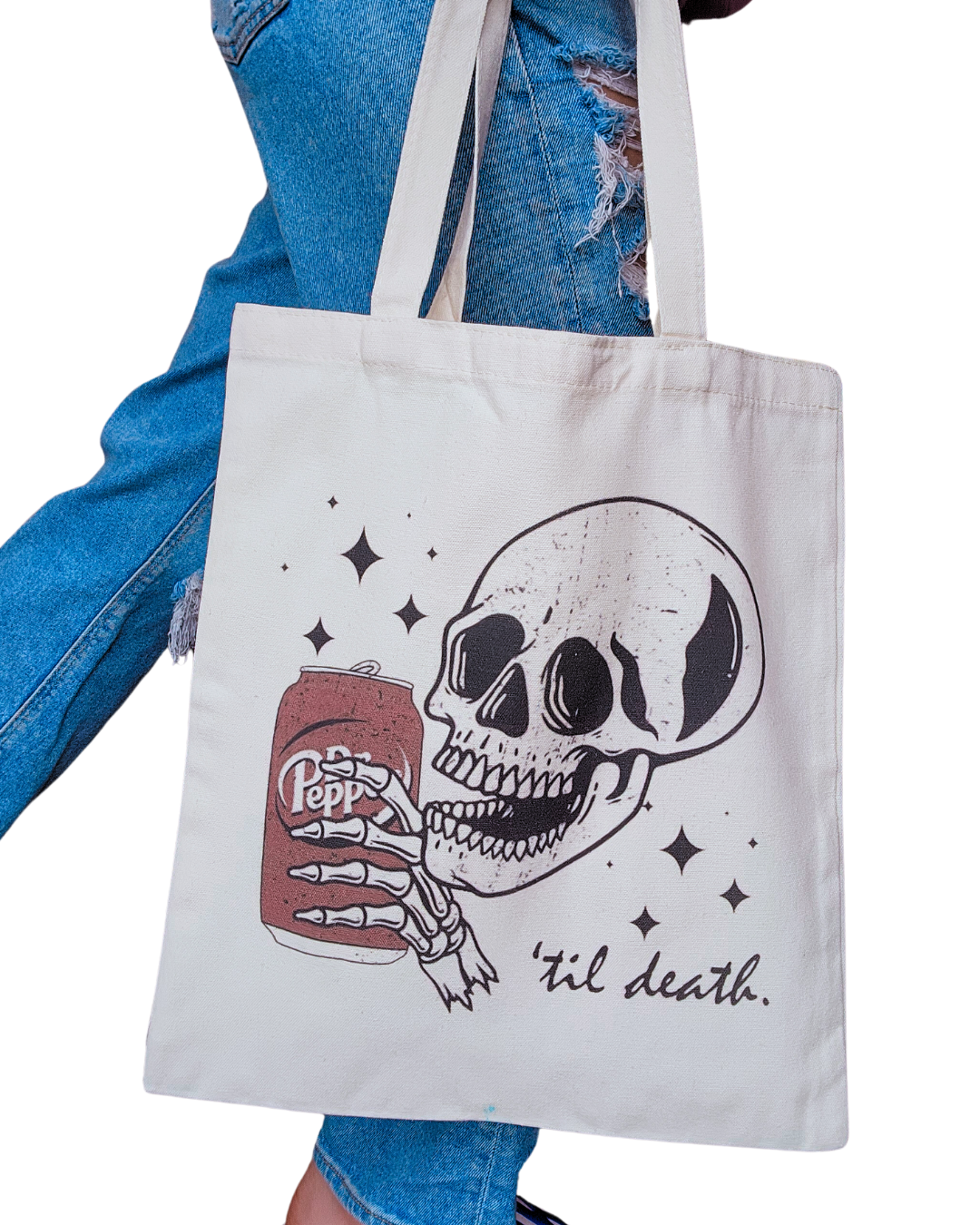 Dr. Pepper Till Death Tote