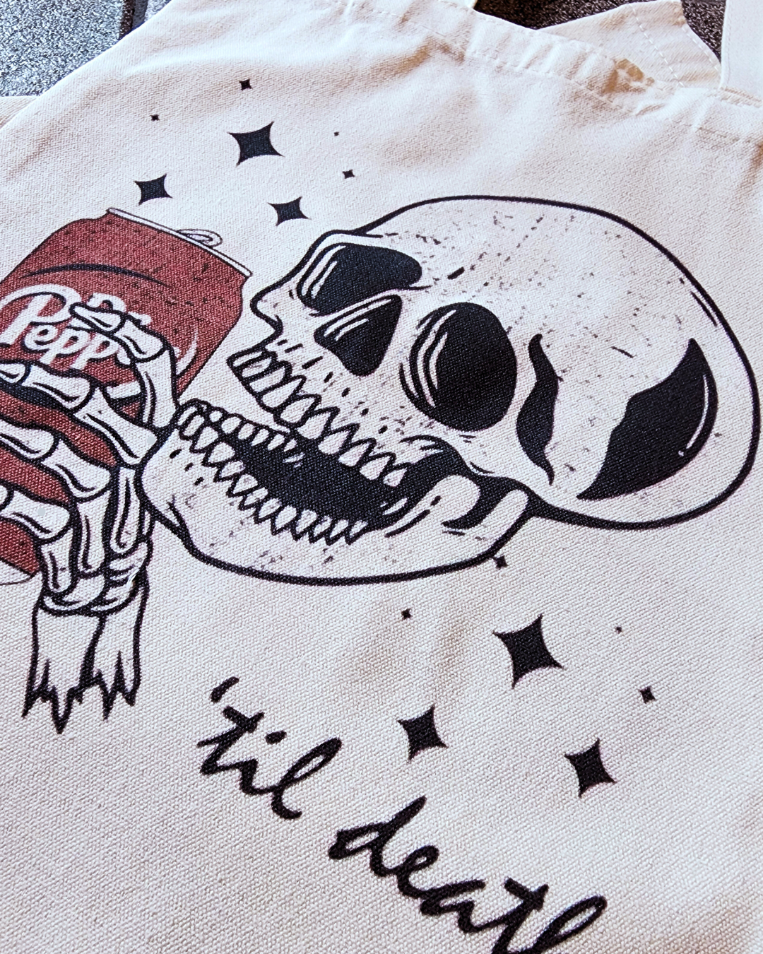 Dr. Pepper Till Death Tote