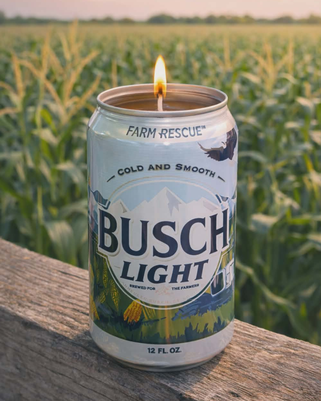 Busch Light Farm Rescue Can Soy Candle Unscented