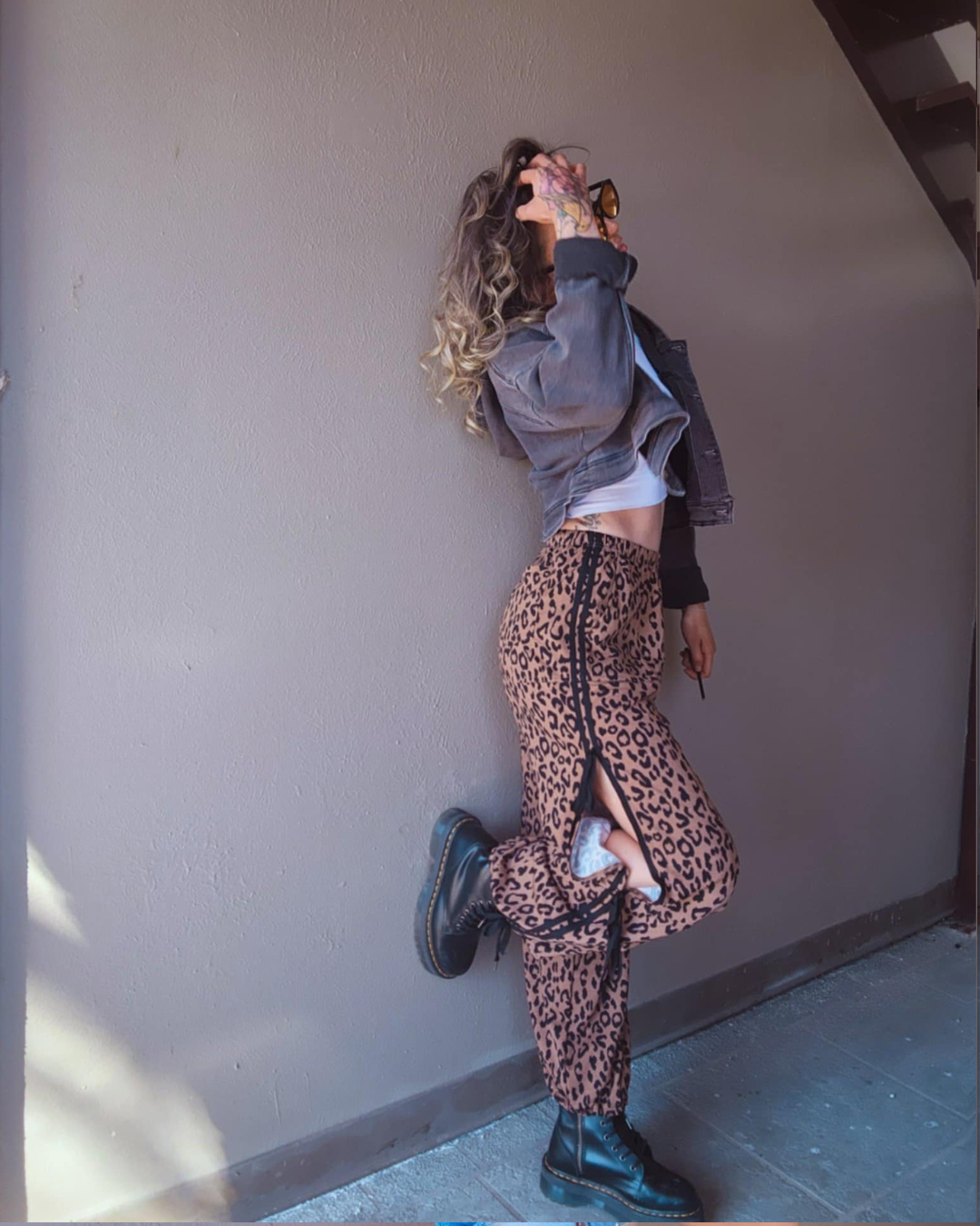 Make a Move Cheetah Bow Slit Pants