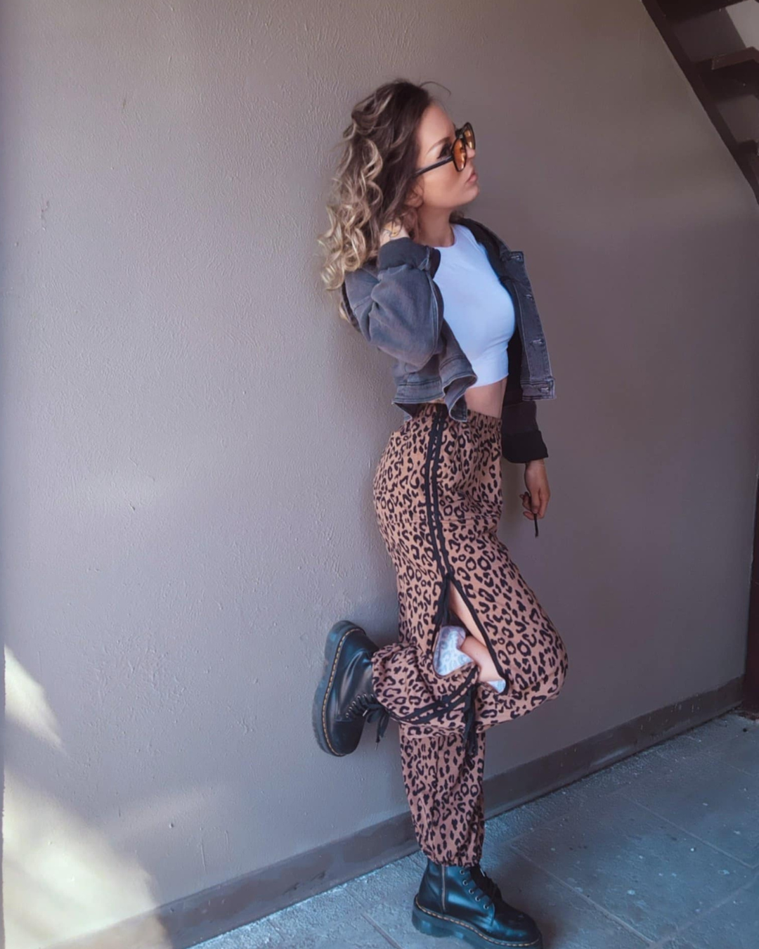 Make a Move Cheetah Bow Slit Pants
