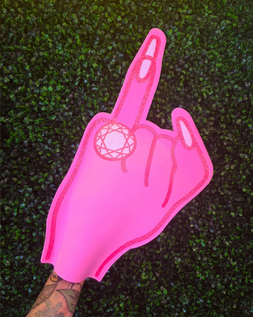 Large Engagement Ring Foam Finger