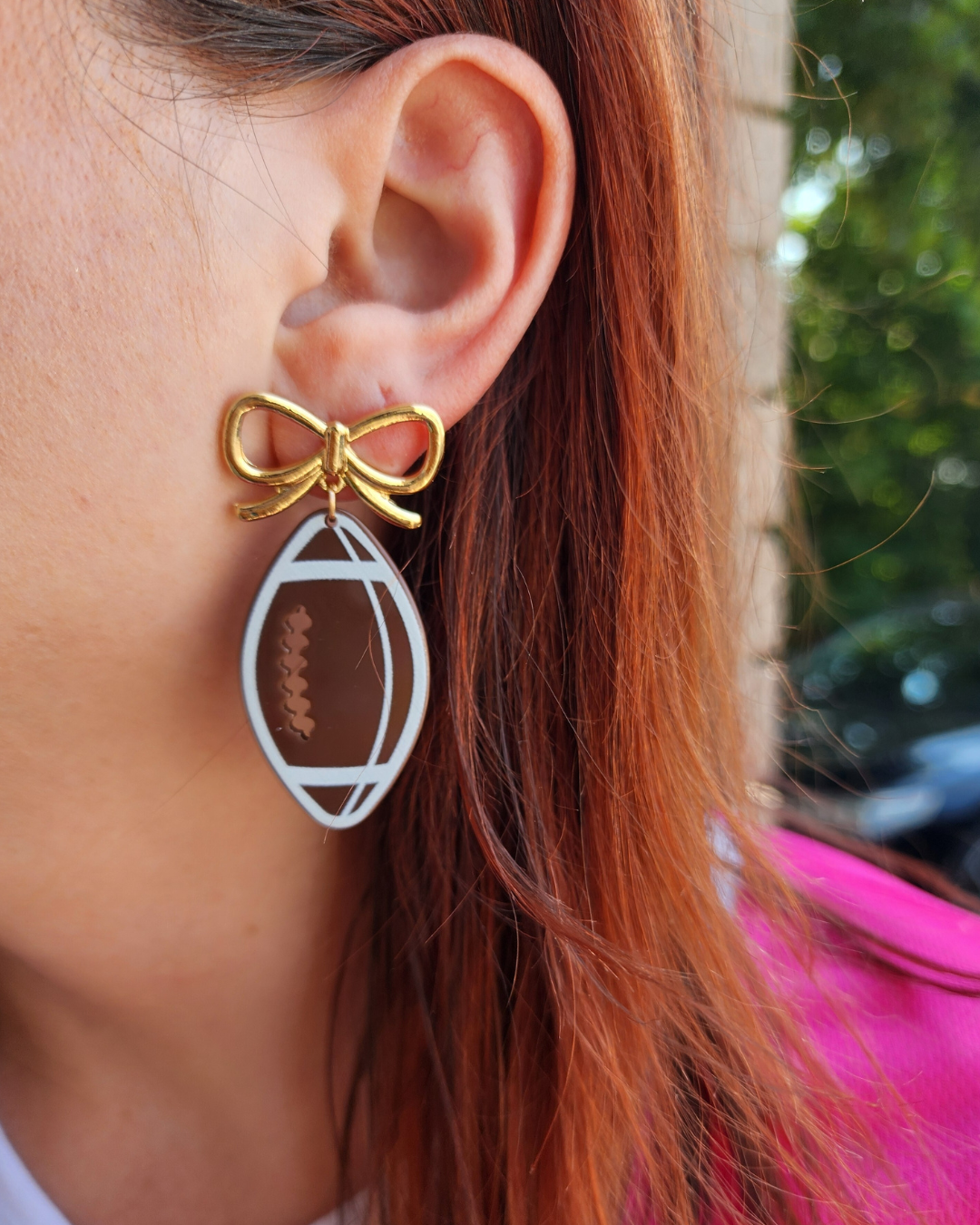 Touchdown Bow Earrings