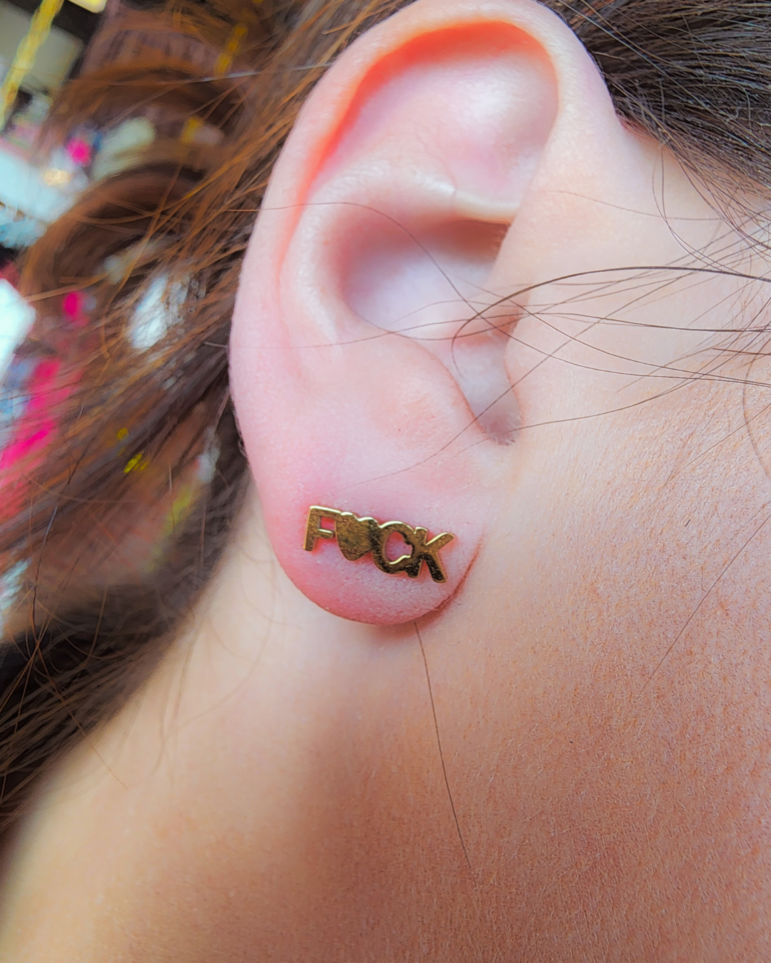 F%CK Heart Earrings