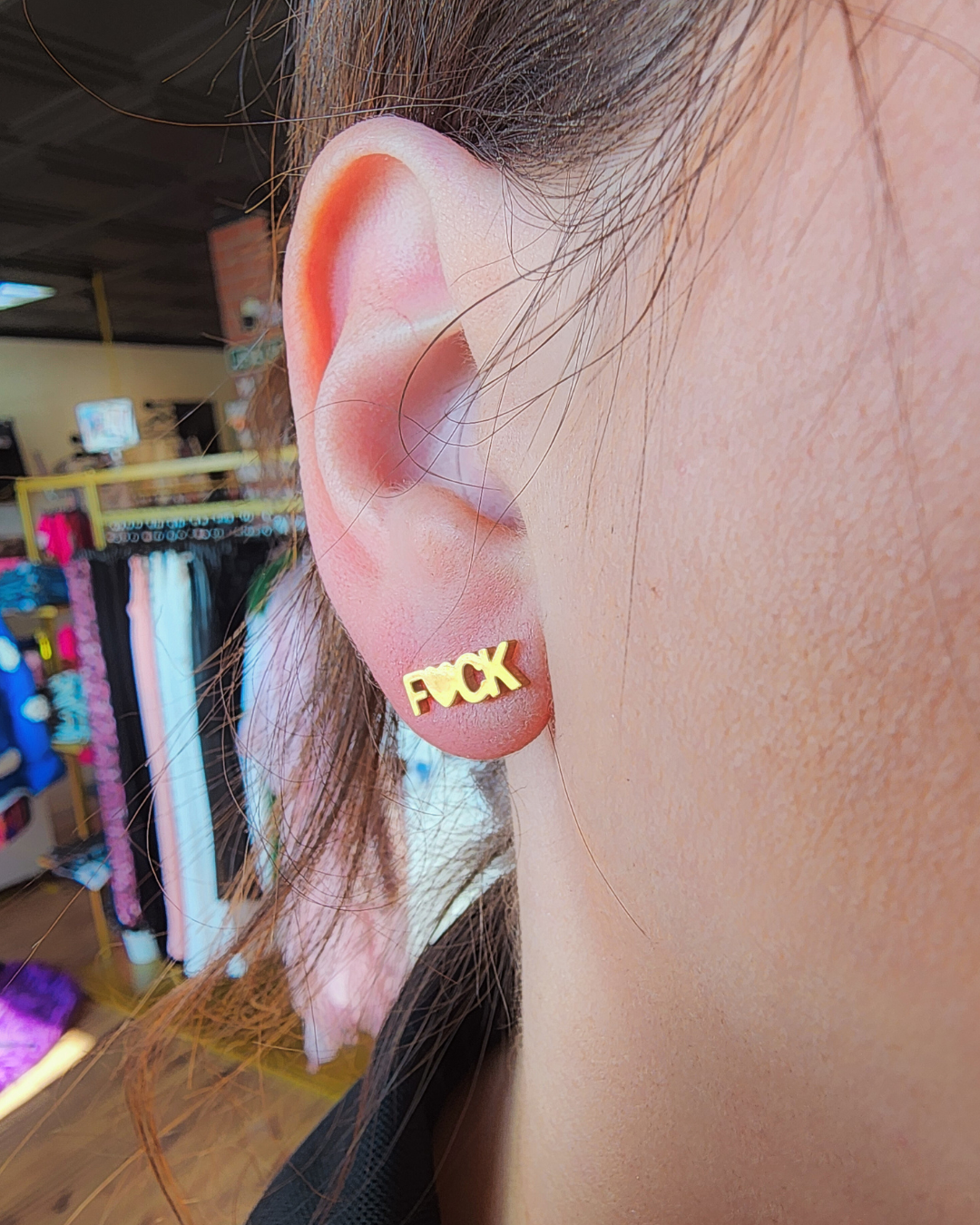 F%CK Heart Earrings