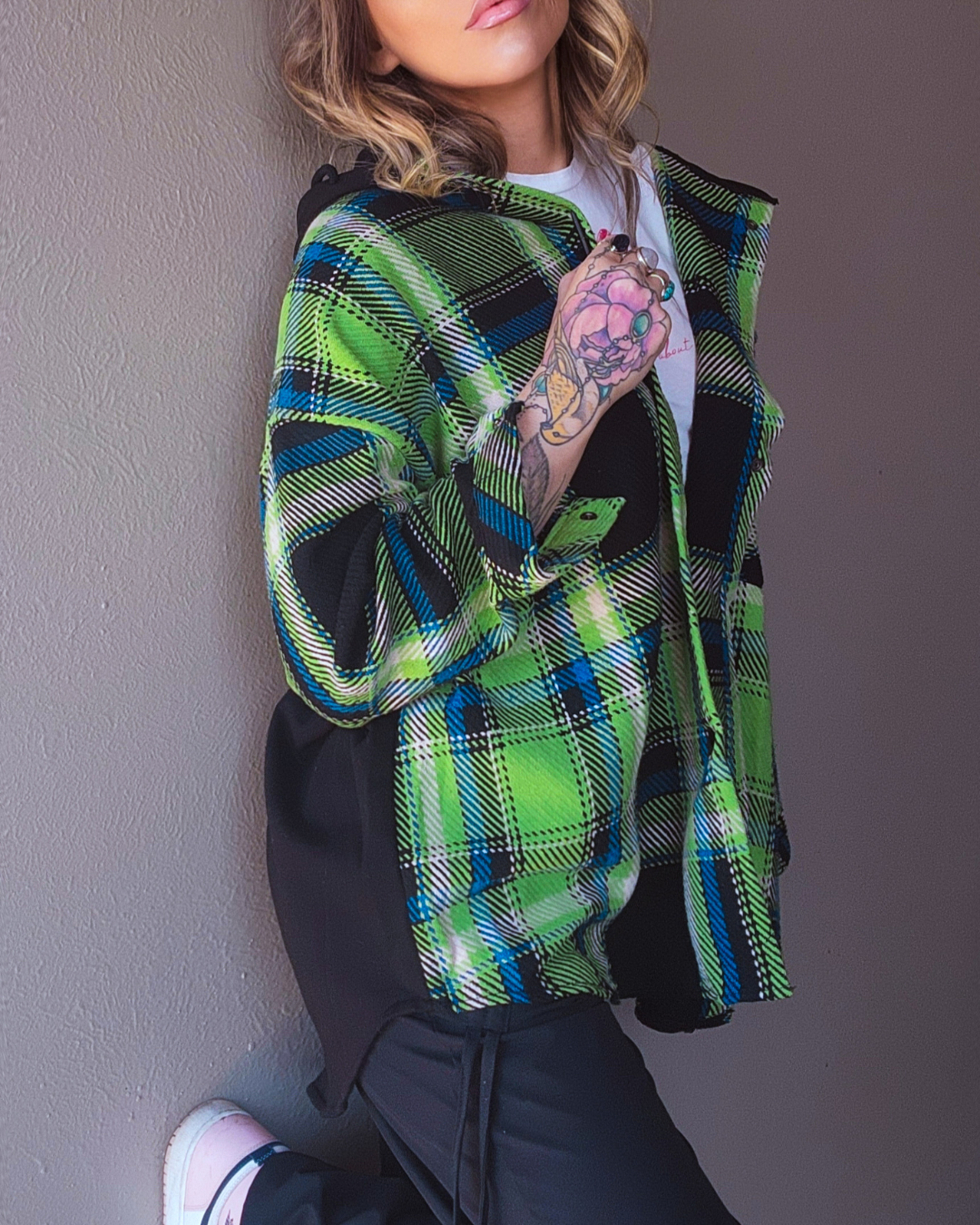 Limelight Hooded Flannel Shacket