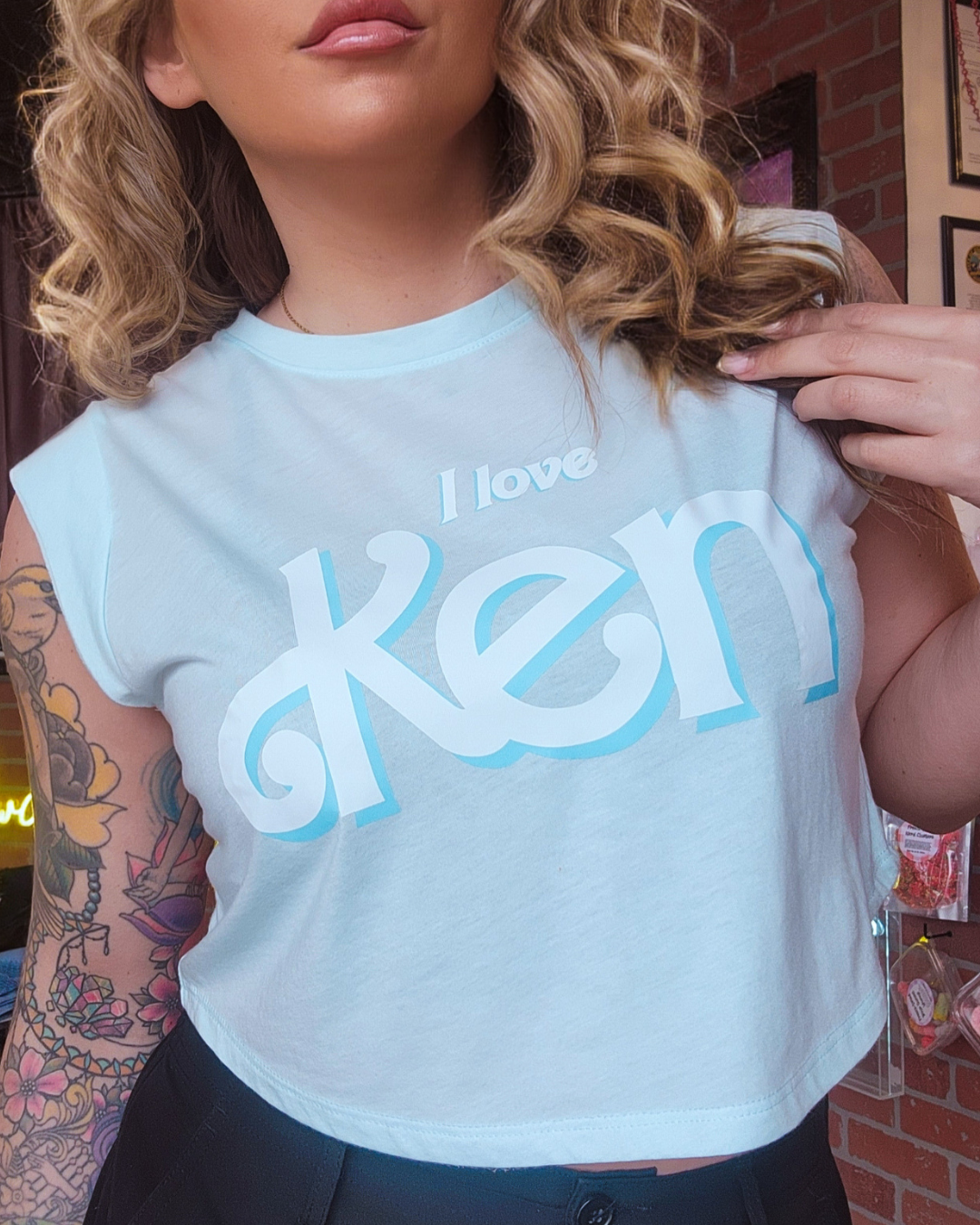 I Love Ken Crop Top