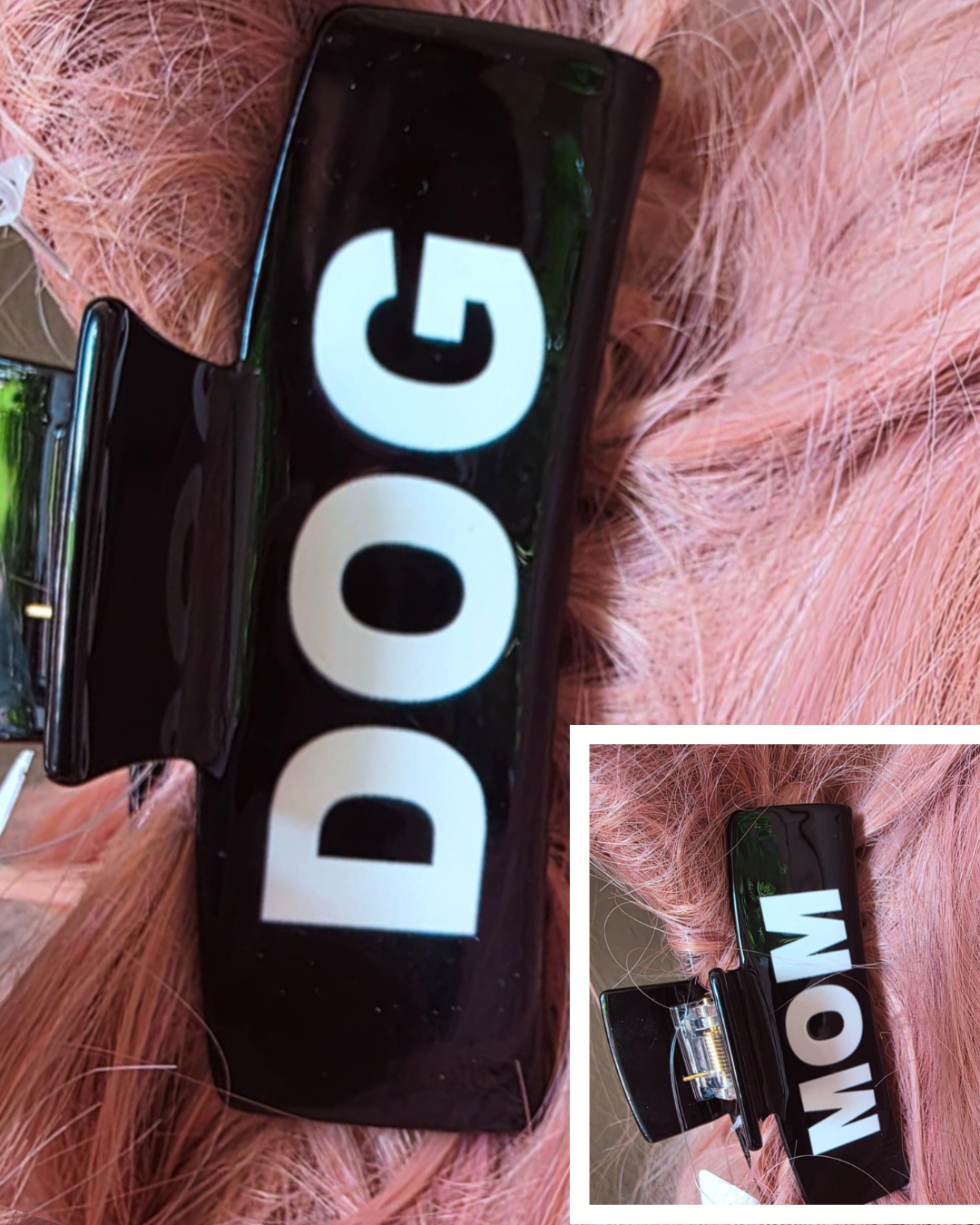 Dog Mom Hair Claw Clip