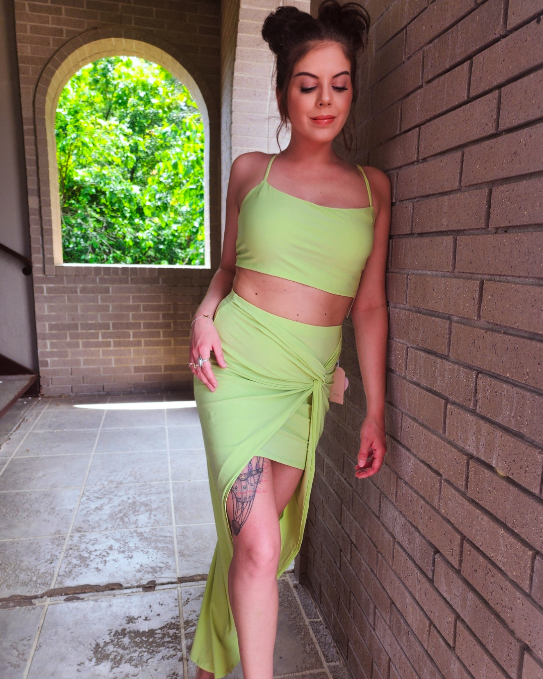 Lime Major Babe SKIRT