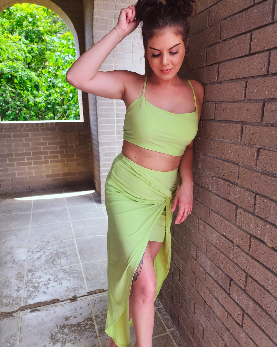 Lime Major Babe SKIRT