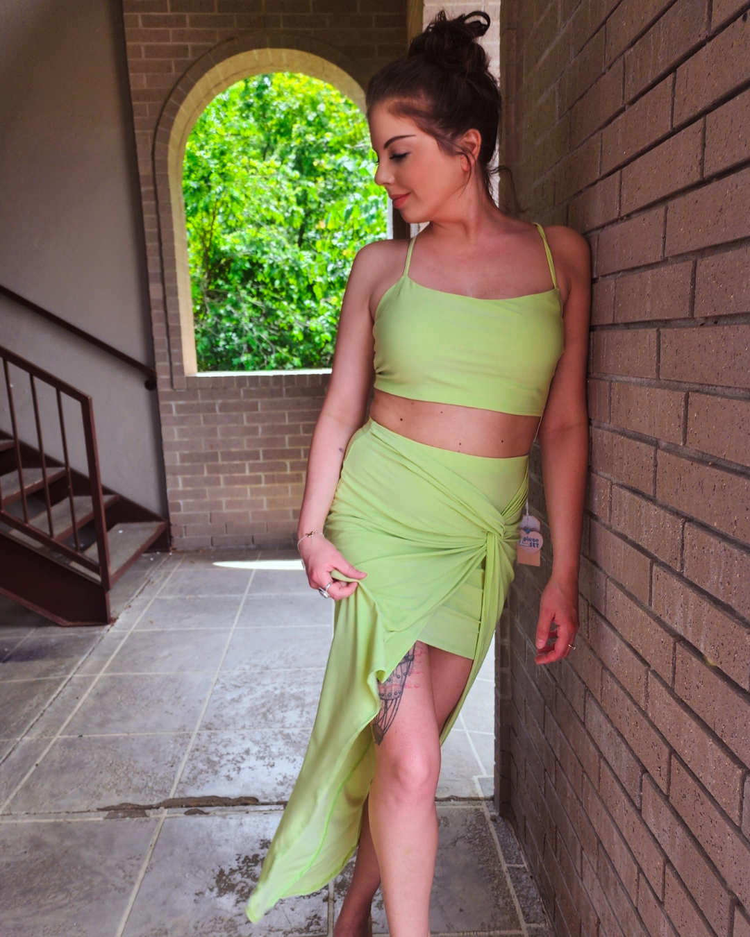 Lime Major Babe SKIRT