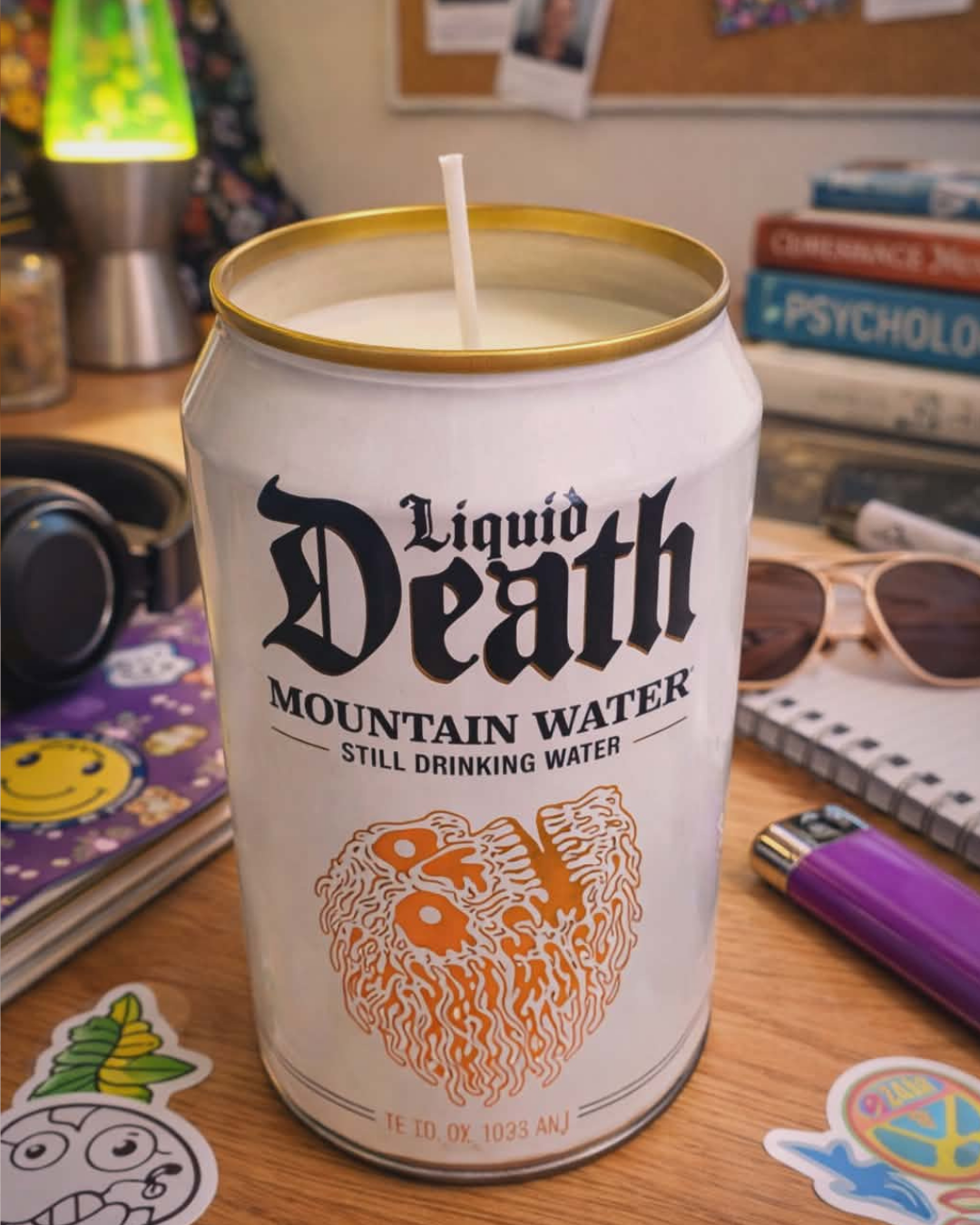 Liquid Death Can Soy Candle Unscented