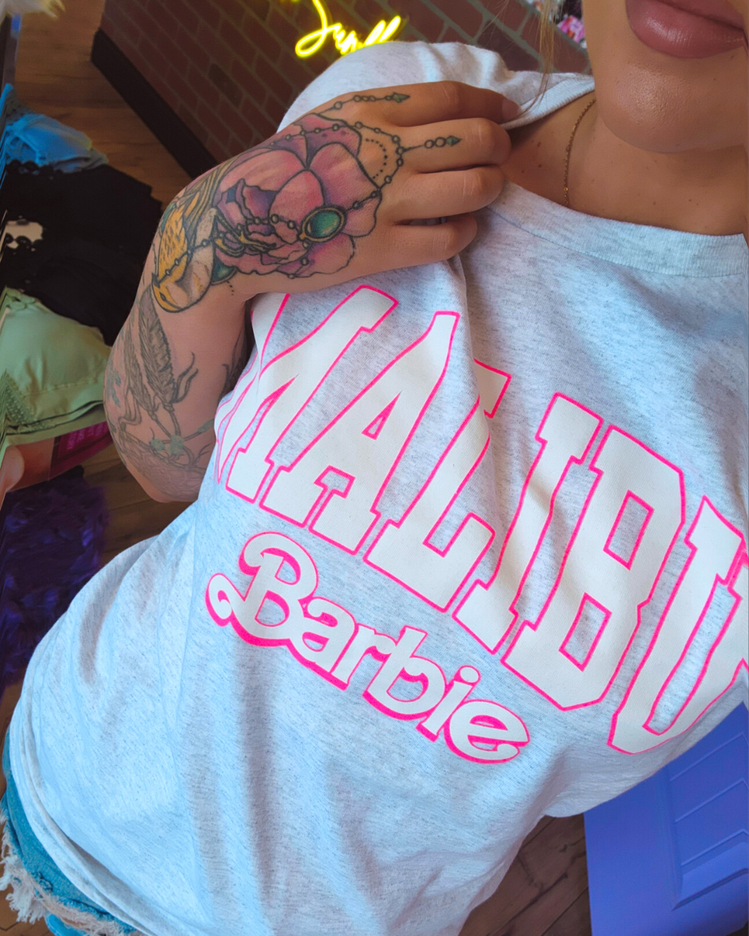 Malibu Barbie Oversized Tee