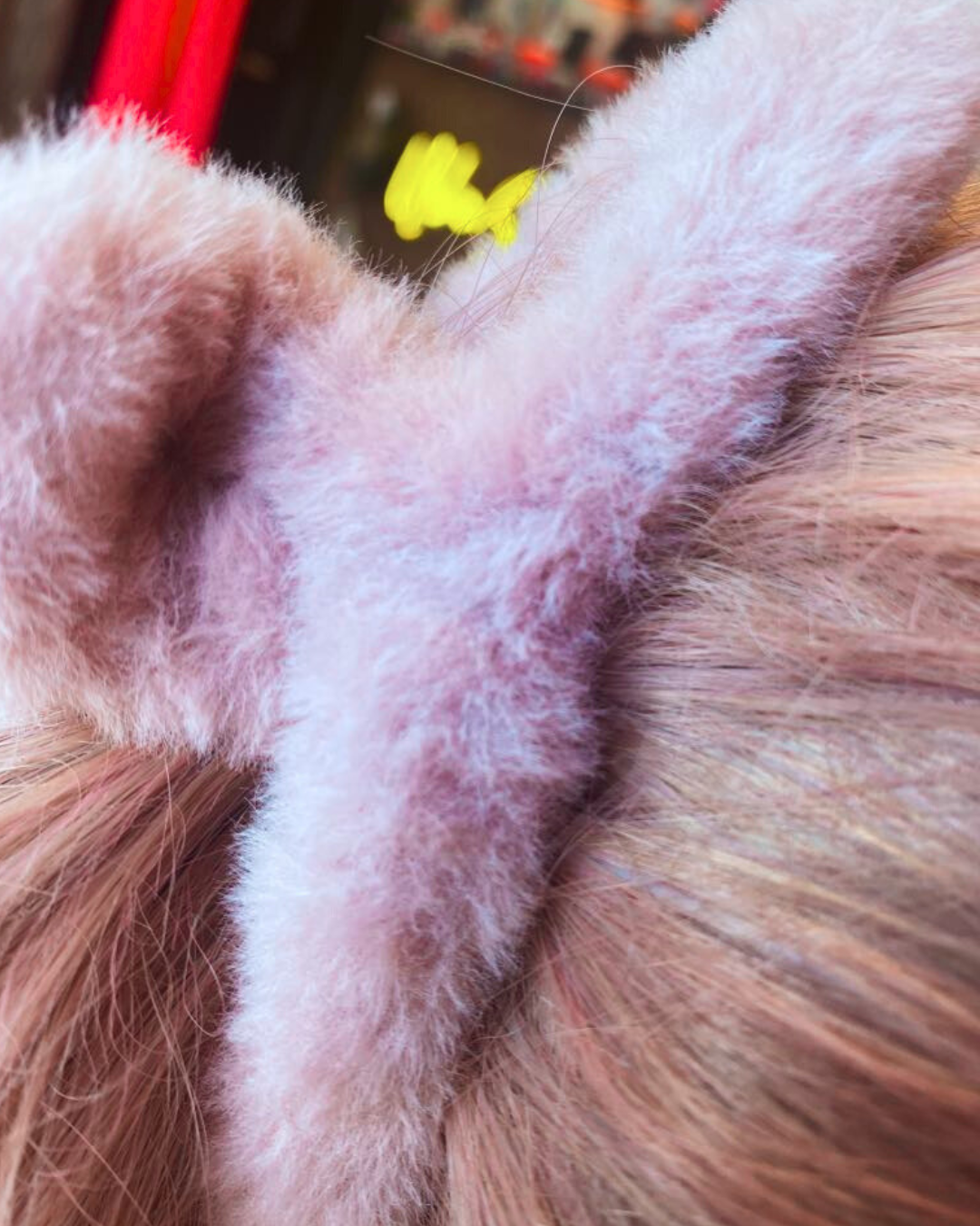 Fuzzy Mauve Loop Claw Clip