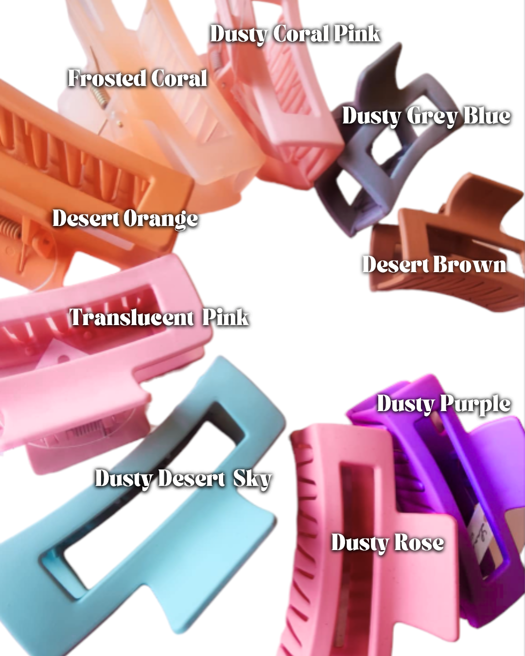 Assorted Midi Claw Clips