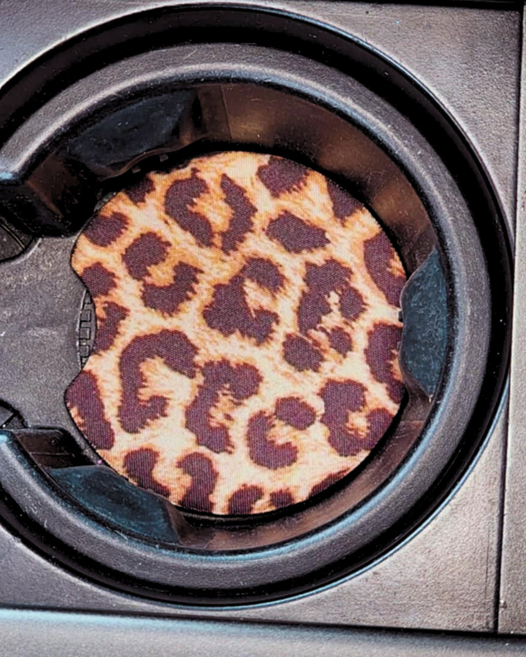 Cheetah Print Car Coaster