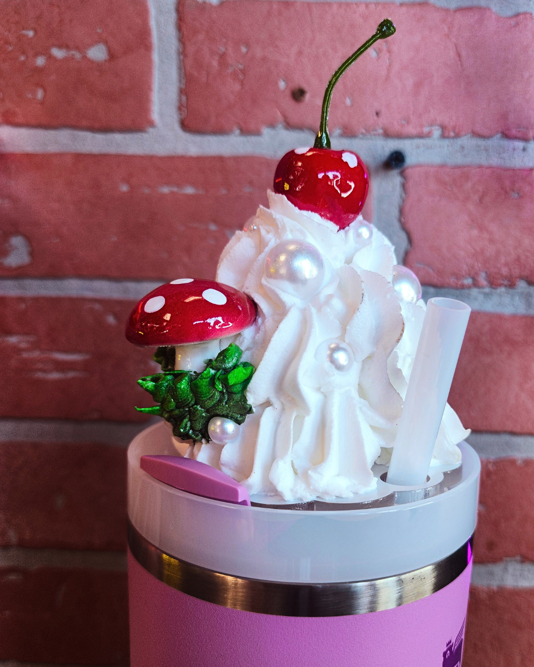 PIXIE POP Mushroom Whipped Cream 40oz Stanley Topper